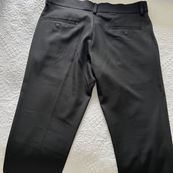 Haggar Mens Premium Active Series Stretch Dress Pants in Black Size 36 x 30 - Picture 3 of 4